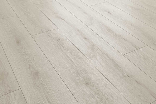 Audacity 12mm Laminate Flooring White Oak Built-in Underlay