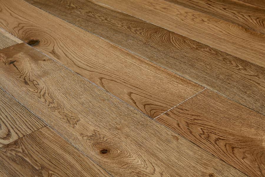 Galleria Professional Engineered European Rustic Oak Flooring 14mm x 190mm Tawny Brown Lacquered