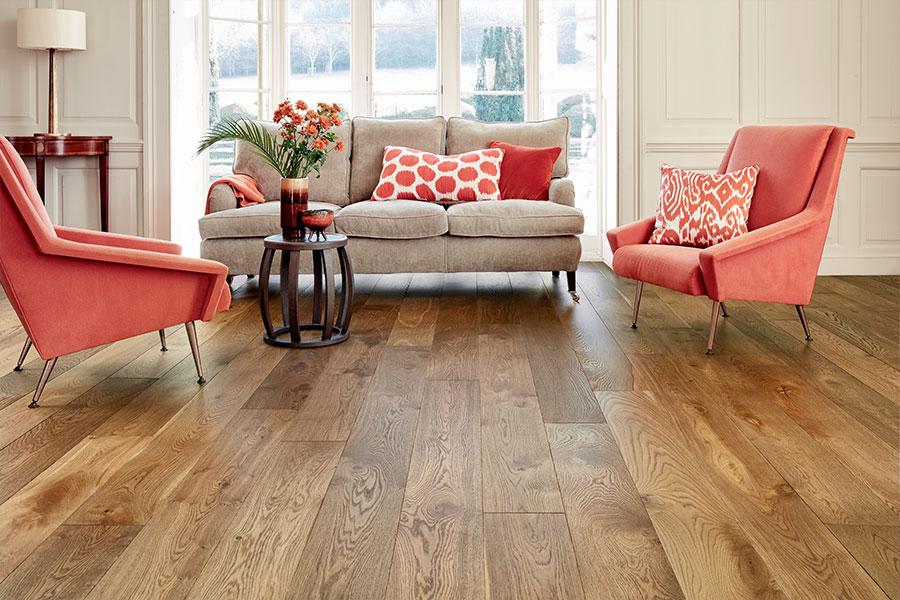 Galleria Professional Engineered European Rustic Oak Flooring 14mm x 190mm Tawny Brown Lacquered
