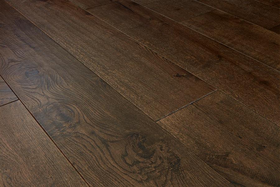 Galleria Professional Engineered European Rustic Oak Flooring 20mm x 240mm Deep Forest Brown Lacquered