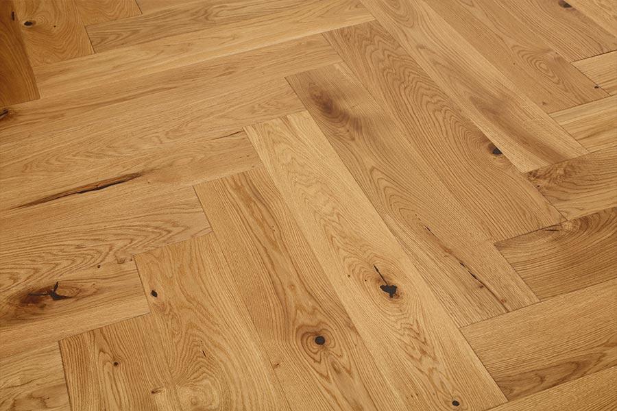 Home Choice Herringbone Engineered European Rustic Oak Flooring 14mm x 130mm Toffee Oiled