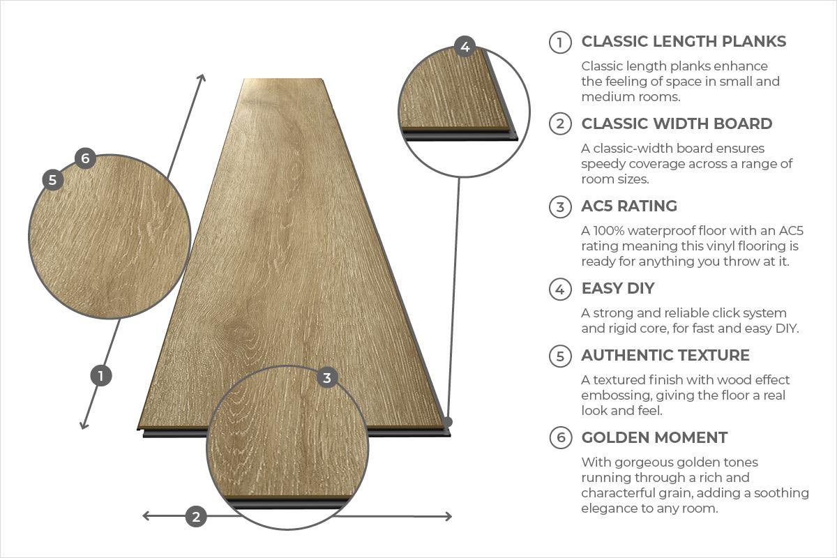 Life Hare Oak Plank Luxury Rigid Core Click Vinyl Flooring