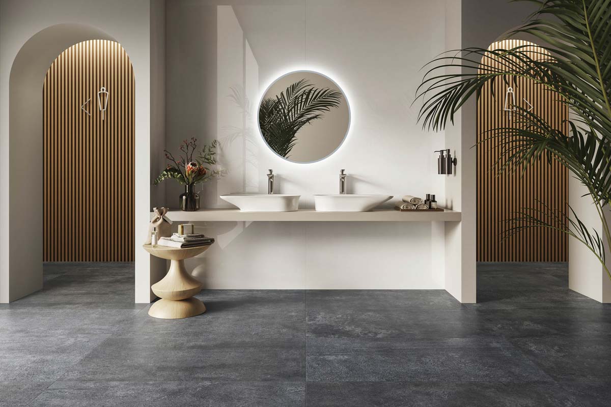 Crema Stone Grey Matt Porcelain  Tile
