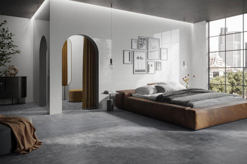 Crema Stone Light Grey Matt Porcelain Tile