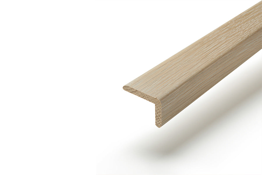Solid Hardwood Stair Nosing 1m White Wash