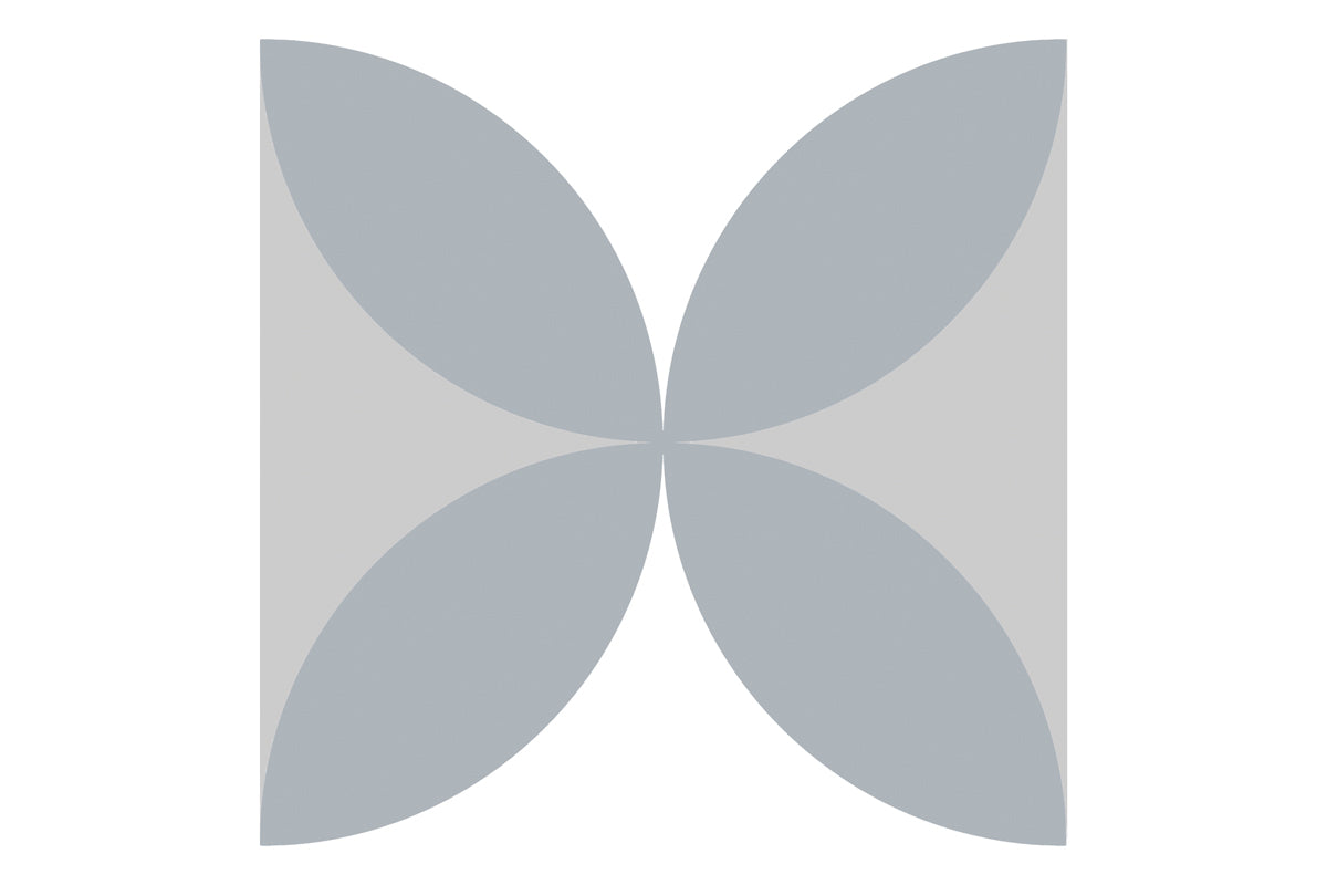Riva Patterned Grey Petal Matt Porcelain Tile