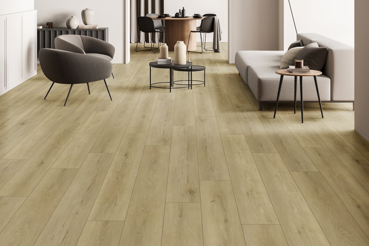 Audacity Luxury Rigid Core Click Vinyl Flooring Warm Sand Plank UK