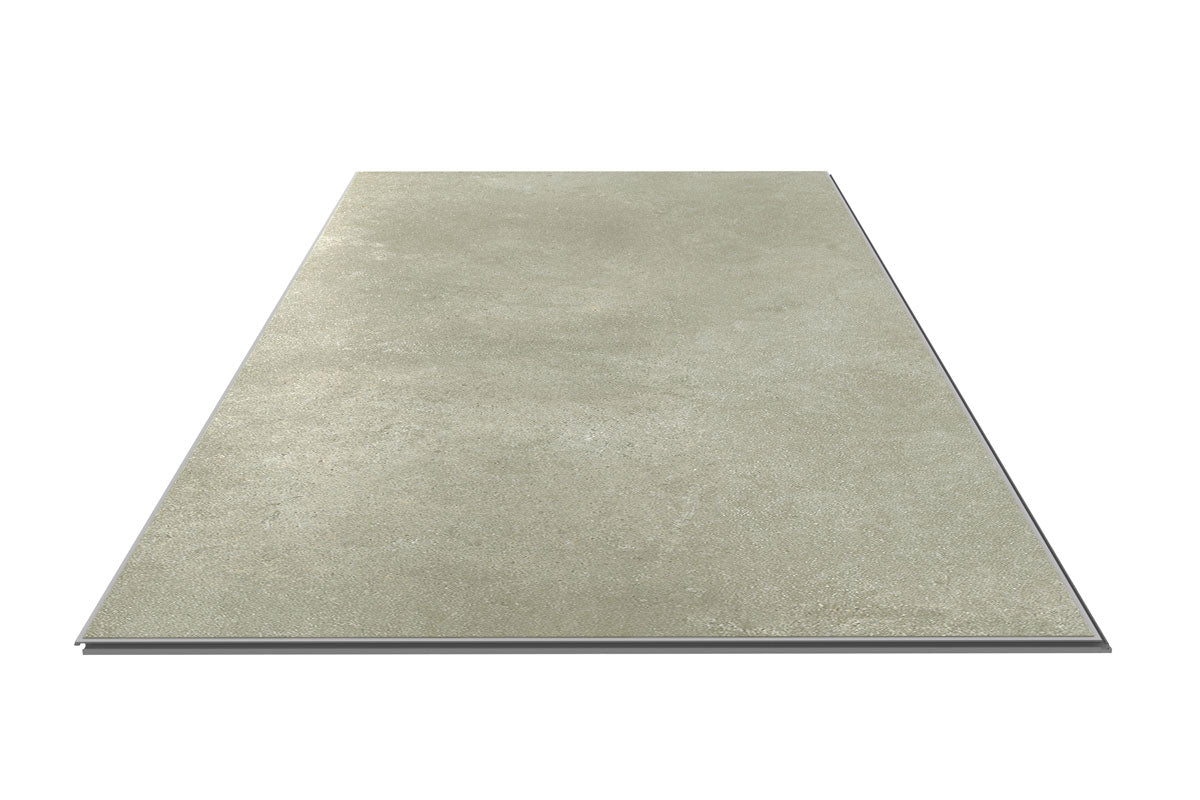 Audacity Rigid Core Pre-Grout Click Vinyl Stone Grey Tile Built-in Underlay