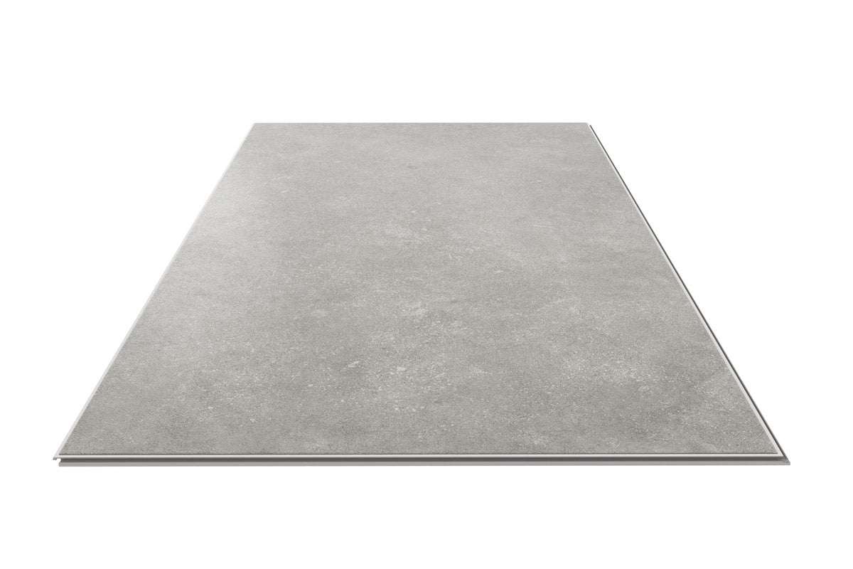 Audacity Rigid Core Pre-Grout Click Vinyl Iron Grey Tile Built-in Underlay