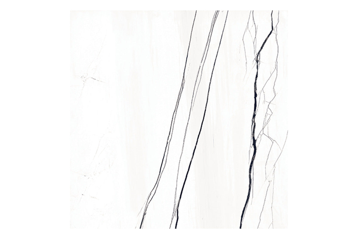 Serafina Marble White Polished Porcelain Tile