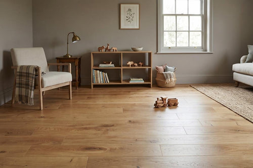 Home Choice Engineered Rustic Oak Flooring 14mm x 125mm Natural Brushed Matt Lacquered