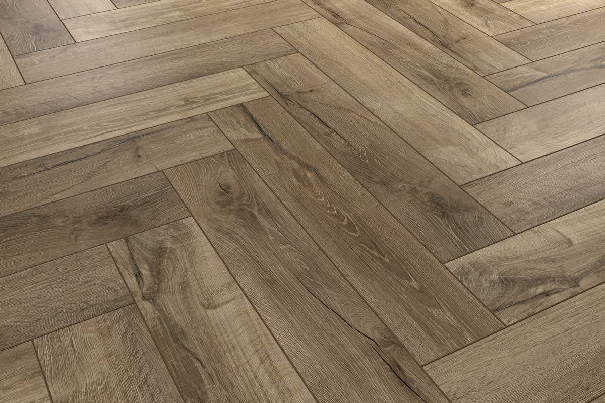 Audacity Wels Herringbone Rigid Core Click Luxury Vinyl Flooring