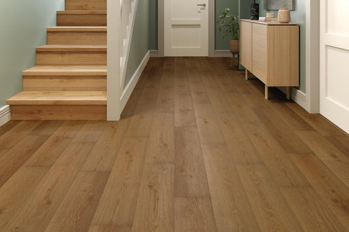 Spectra Luxury Gluedown Vinyl Flooring Golden Oak Plank