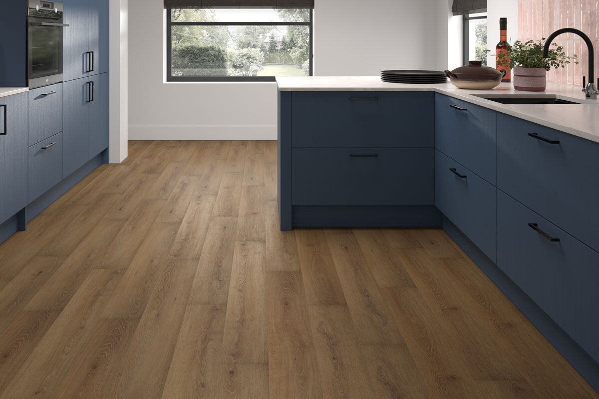 Spectra Luxury Gluedown Vinyl Flooring Classic Oak Plank