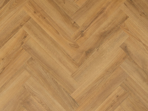 Spectra Luxury Acoustic Rigid Core Click Vinyl Flooring Roasted Peanut Oak Herringbone Built-In Underlay