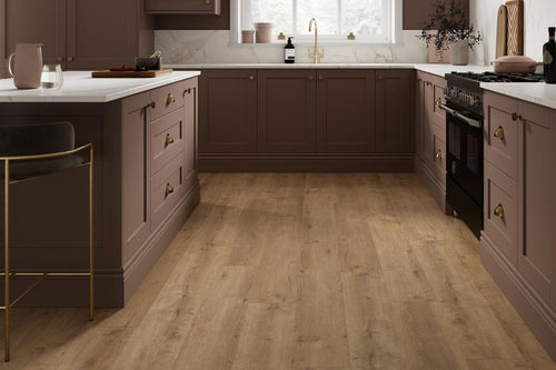 Spectra Luxury Gluedown Vinyl Flooring Biscotti Oak Plank