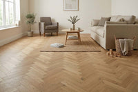 Home Choice Engineered Rustic Oak Herringbone 10mm x 90mm Brushed Invisible Oiled