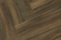 Spectra Luxury Gluedown Vinyl Flooring Mocha Grain Oak Herringbone