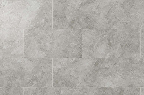 Audacity Rigid Core Pre-Grout Click Vinyl Flooring Grey Marble Tile