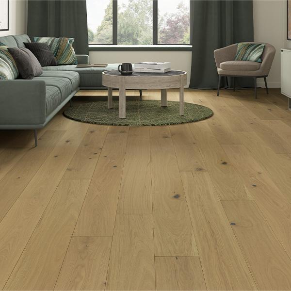 Home Choice Engineered European Rustic Oak Flooring 14mm x 180mm Banana Song Lacquered