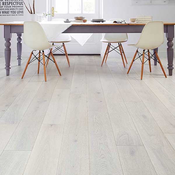 Galleria Professional Engineered European Rustic Oak Flooring 20mm x 190mm Winter Dawn Lacquered