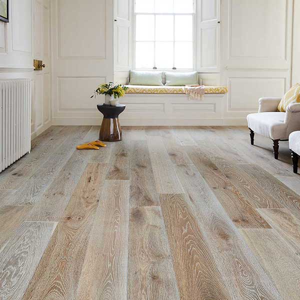 Galleria Professional Engineered European Rustic Flooring 20mm x 190mm White Fumed Brushed & Oiled