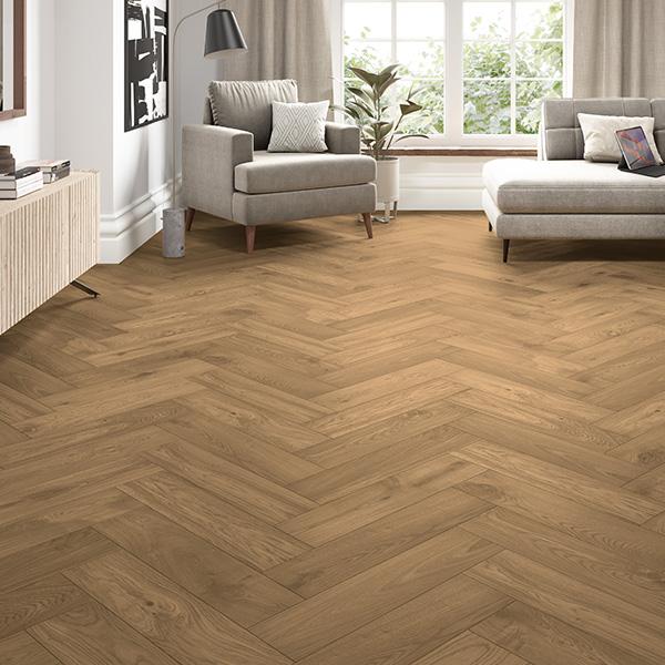 Home Choice Engineered European Rustic Oak Herringbone Flooring 14mm x 150mm Natural Matt Lacquered