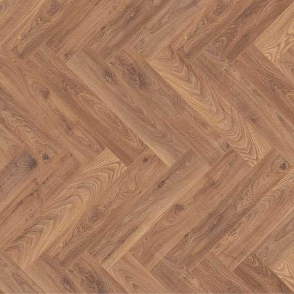 Series Woods 8mm Herringbone Laminate Flooring Warm Honey Oak