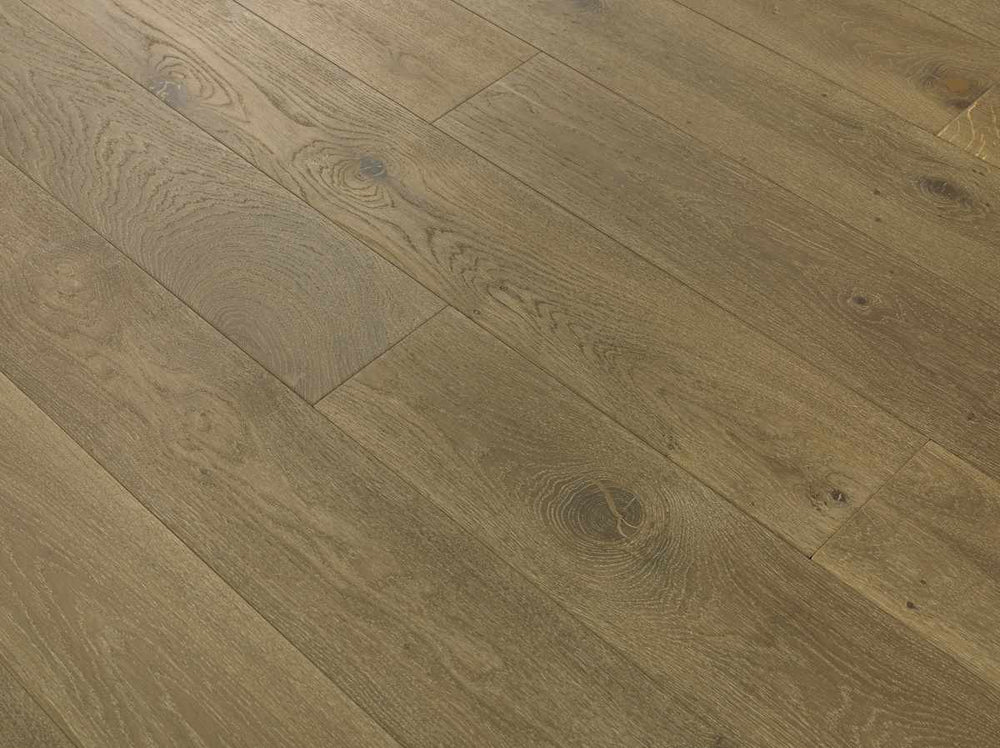 Galleria Professional Engineered European Rustic Oak Flooring 20mm x 190mm Stoney Grey Oiled