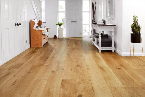 Galleria Professional Engineered European Nature Oak Flooring 20mm x 240mm Brushed & Oiled