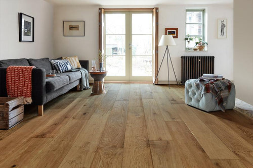 Galleria Professional Engineered Rustic Oak Flooring 20mm x 240mm Vintage Natural Brushed & Oiled