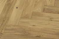 Galleria Professional Engineered Rustic Oak Herringbone Flooring 20mm x 90mm Natural Lacquered