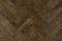 Galleria Professional Engineered Rustic Oak Herringbone Flooring 20mm x 90mm Tawny Brown Lacquered