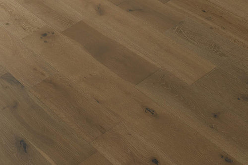 Galleria Professional Solid European Rustic Oak Flooring 18mm x 150mm Stoney Grey Brushed & Lacquered