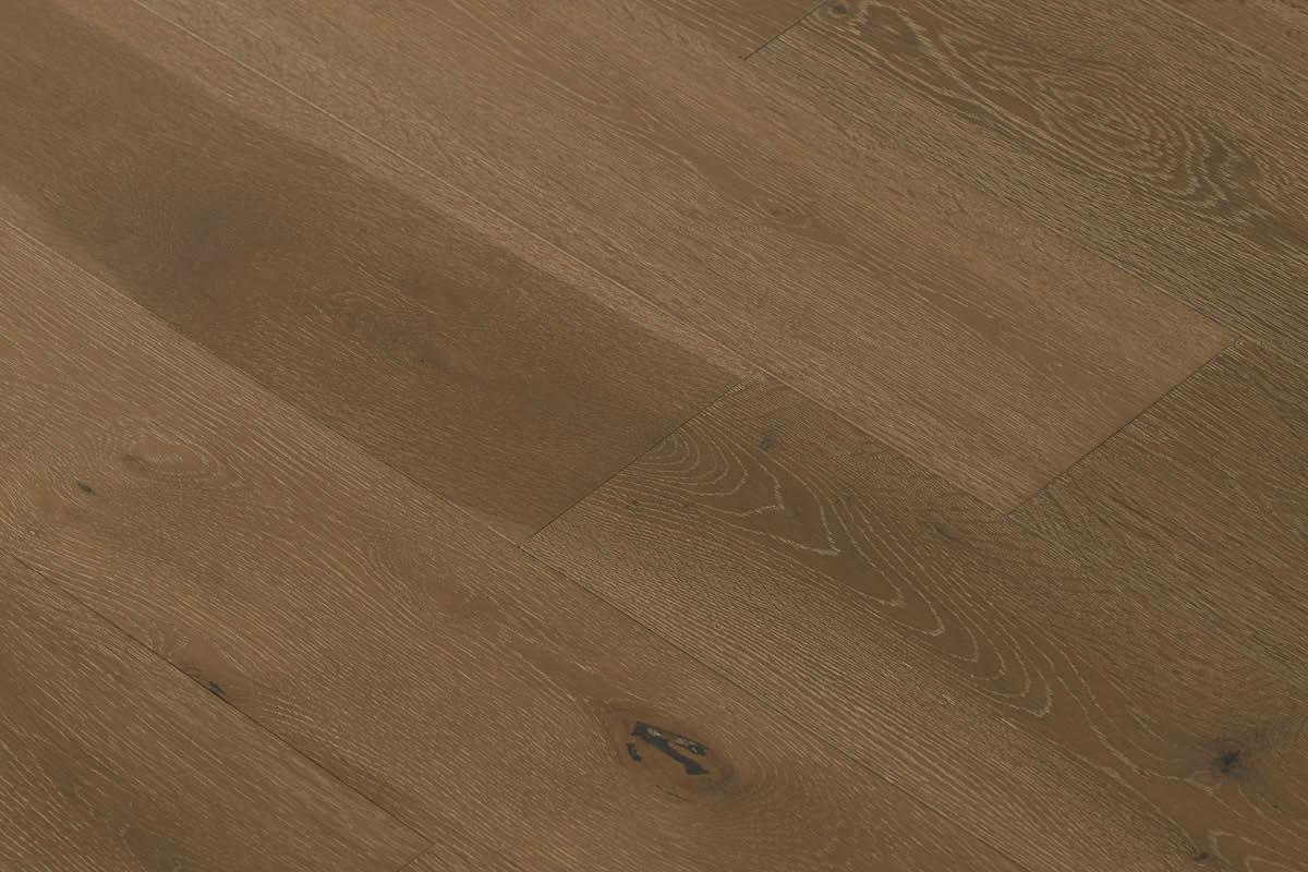 Galleria Professional Solid European Rustic Oak Flooring 18mm x 150mm Stoney Grey Brushed & Lacquered