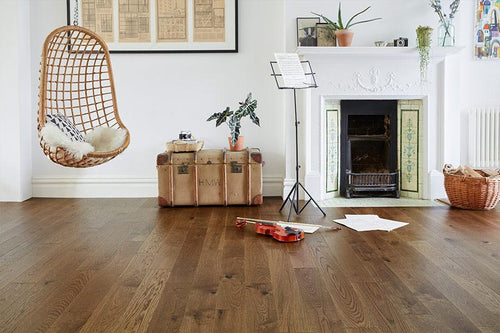 Home Choice Engineered European Rustic Oak Flooring 14mm x 130mm Brown Sugar Lacquered