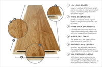 Home Choice Engineered European Rustic Oak Flooring 14mm x 180mm Matt Lacquered