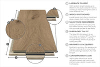 Home Choice Engineered European Rustic Oak Flooring 14mm x 190mm Blonde Matt Lacquered
