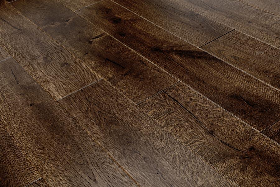 Home Choice Engineered European Rustic Oak Flooring 14mm x 180mm Marsala Brushed Matt Lacquered