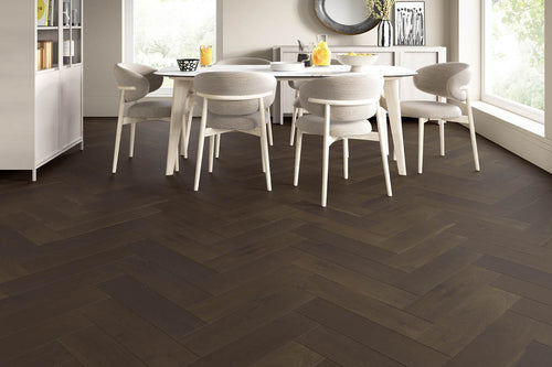Home Choice Engineered European Rustic Oak Herringbone Flooring 14mm x 150mm Truffle Matt Lacquered
