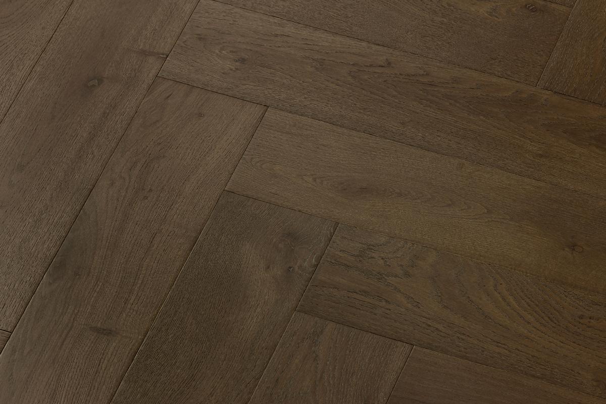 Home Choice Engineered European Rustic Oak Herringbone Flooring 14mm x 150mm Bronze Matt Lacquered