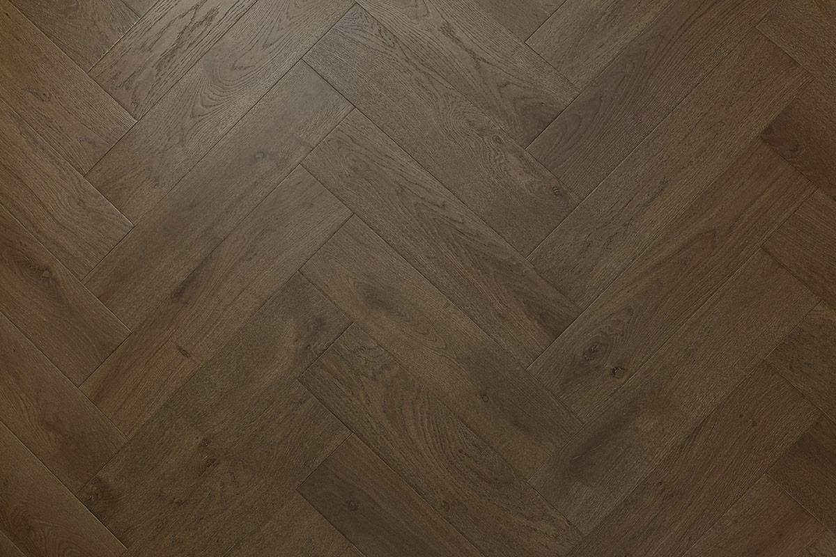 Home Choice Engineered European Rustic Oak Herringbone Flooring 14mm x 150mm Bronze Matt Lacquered