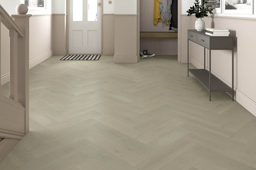 Home Choice Engineered European Rustic Oak Herringbone Flooring 14mm x 150mm Pearl Matt Lacquered