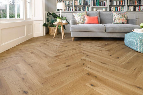 Home Choice Herringbone Engineered European Rustic Oak Flooring 14mm x 130mm Toffee Oiled