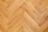 Home Choice Herringbone Engineered European Select Oak Flooring 14mm x 130mm Caramel Lacquered