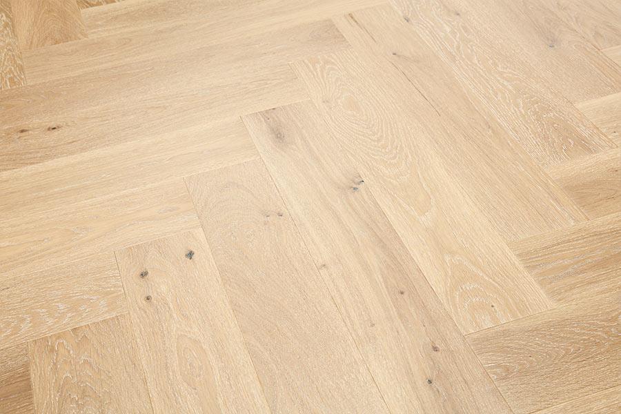 Home Choice Herringbone Engineered European Select Oak Flooring 14mm x 130mm Grissini Lacquered