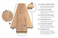 Series Woods 12mm Laminate Flooring Warm Honey Oak
