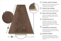 Series Woods 8mm Laminate Flooring Hazelnut Truffle