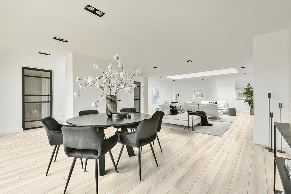 Series Woods 8mm Laminate Flooring Snowdrop Oak
