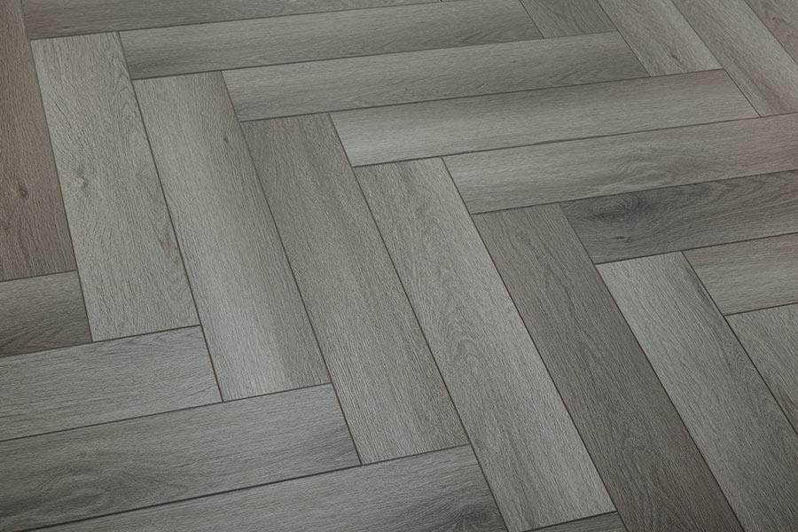 Audacity Antique Grey Oak Herringbone Rigid Core Click Luxury Vinyl Flooring